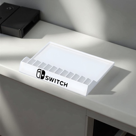 Brand New Switch Game Cartridge Stand Holder Organizer White Black Red - Picture 2 of 7
